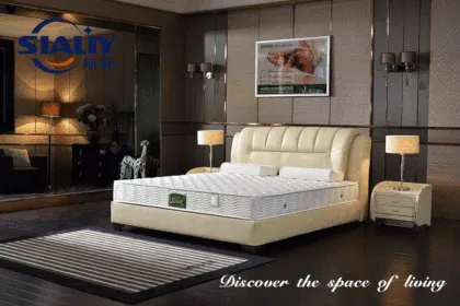 White Leather Cover Bed