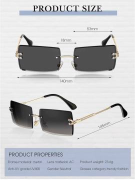 Sleek Frameless Shades for Everyday Wear