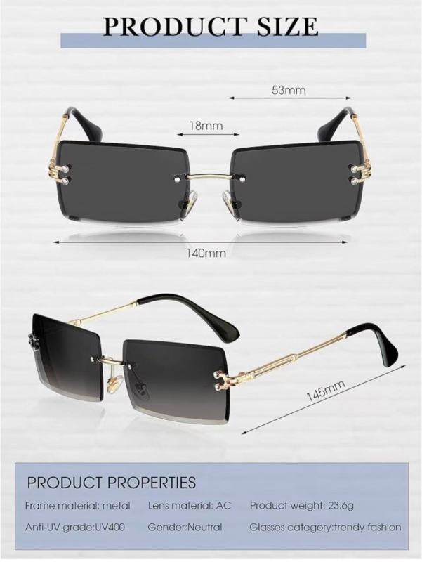 Sleek Frameless Shades for Everyday Wear