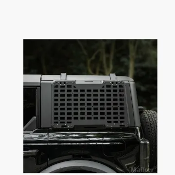 Offroad Aluminum Black Multifunctional Window Expansion Panel - Left Side for Ford Bronco