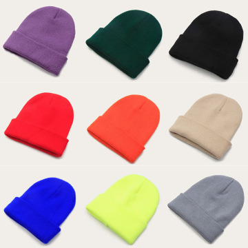 Winter Warm Acrylic Cuffed Beanie for Men and Women