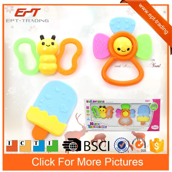 Non toxic eco-friendly material baby teether toy baby toys China wholesale