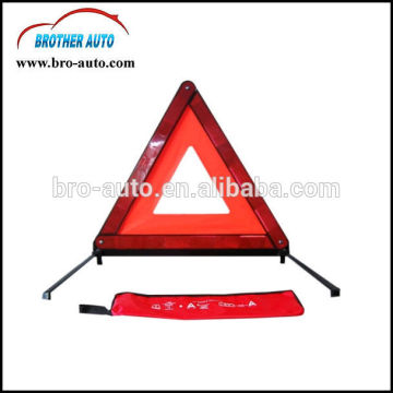 Good price plastic ABS red color reflective Car Warning Triangle with metal leg