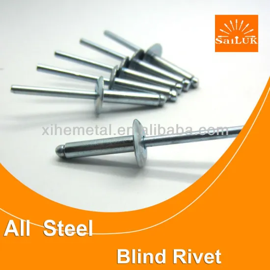 Profession Color Steel blind rivet factory Flat head Plating blind rivet