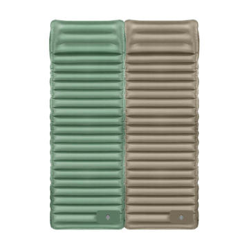 Outdoor Inflatable TPU Footstep Sleeping Mat - Comfortable Multi-Person Bed with Unlimited Splicing