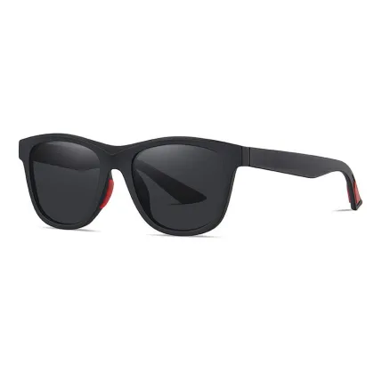 Classic Plastic Frame UV400 Driving Eyewear Square Polarized Sunglasses for Men