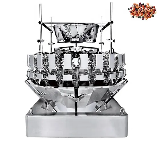 High Accuracy Multihead Weigher for Nuts, Candy, Cereals, Herbs, Rice, Fruits, and Cubes: Weighing, Filling, and Packaging Machine (24 Heads)