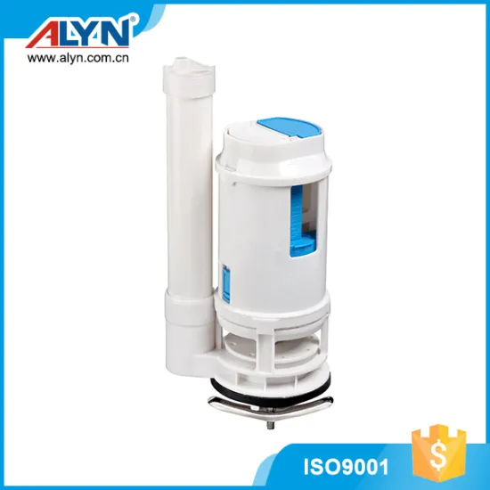 Barrel-style dual non-corrosive ABS 2" tank fittings flush valve