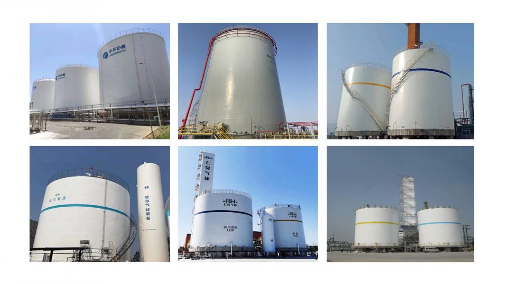 Single liquid gas storage projects