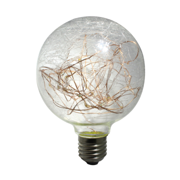 Amazon Hot Sell G95 copper wire led bulb with E27 base