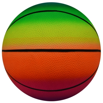 Colorful rainbow baksetball for promotion