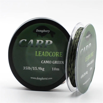 Balanzze 10m Camo Green Leadcore Carp Fishing Line - 35LB/45LB/55LB Best Sinking Mono