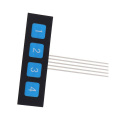 Flat Key Membrane Switch 4 Button