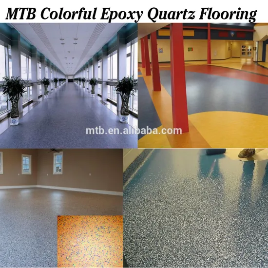 Waterproof Anti-Scrath Resin Epoxy Quartz Flooring