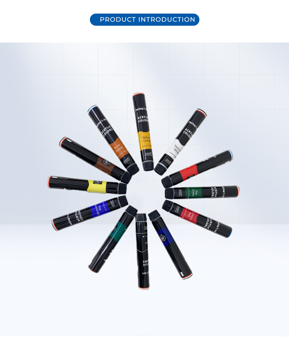 Assorted Acrylic Paint Laminated Tubes X