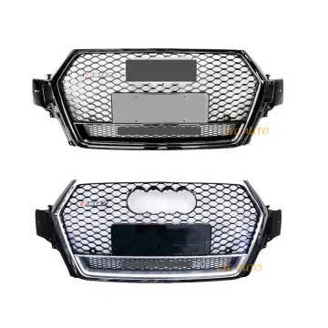 RSQ7 Style Bottom Frame ABS Car Front Bumper Grille for Audi Q7 4M 2015-2020
