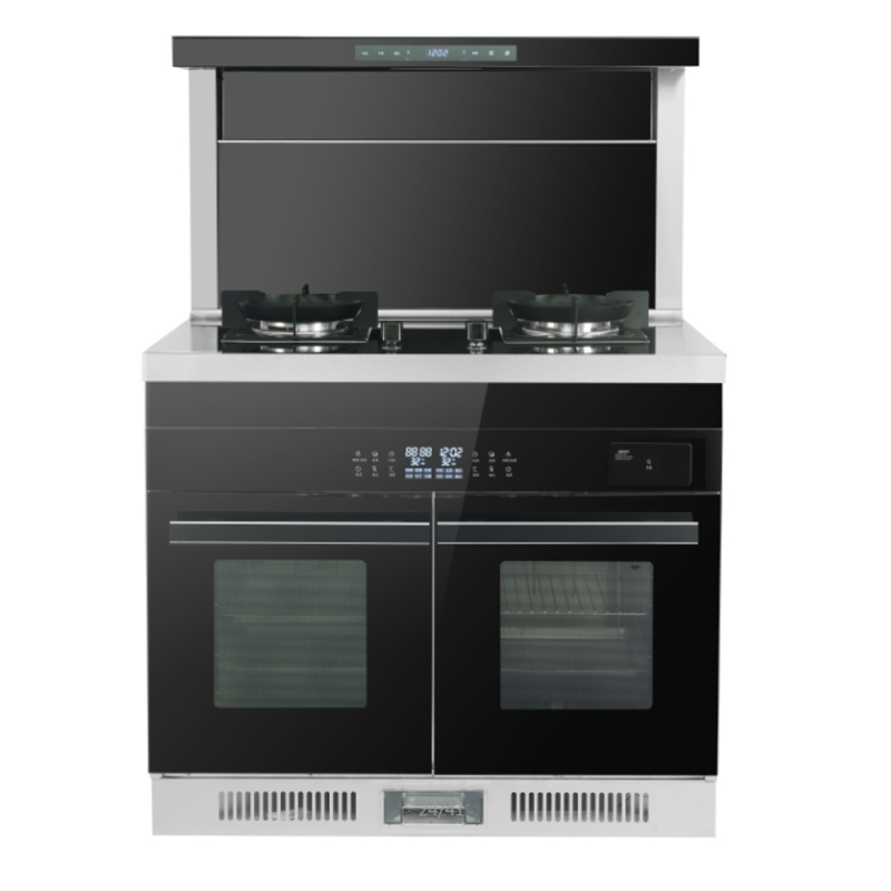 Integrated Stove Ih Cooker Multi-functional Gas And Range Hood + Gas Hob +Single Steam and Oven