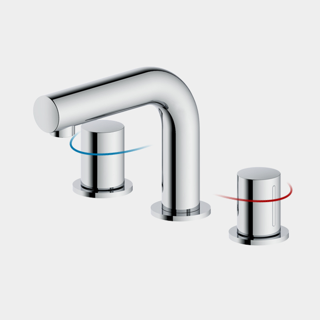 3 hole bathroom faucet