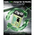 可充電 9V 鎳氫電池 200mAh 硬體
