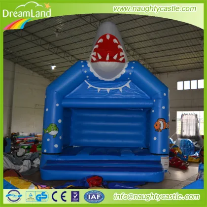 inflatable ocean world bouncy castle ,shark bounce house,mini shark inflatable combo
