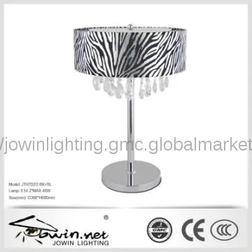 Modern Indoor Fabric Crystal Bedside Reading Light