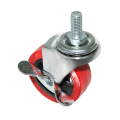 Light Duty Threaded Stem Casters with Brakes