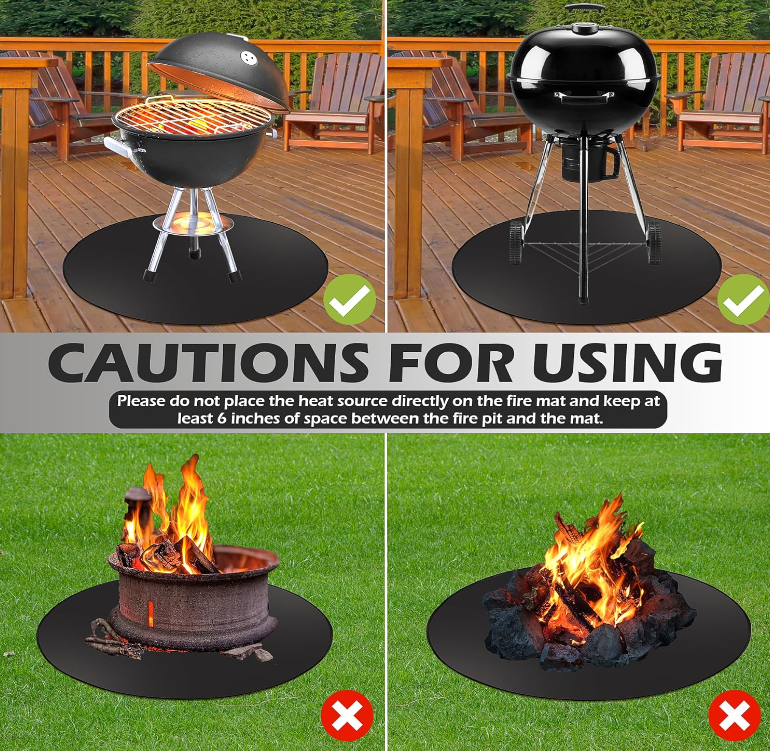 Fire Pit Mat 48 Inches Round