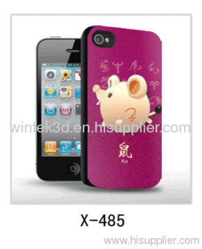 Pig Picture Mobile Phone 3d Cover Rat Picture,pc Case Rubber Coated,with 3d Picture 