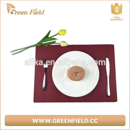 Red paper placemat wahsable paper dining table mat