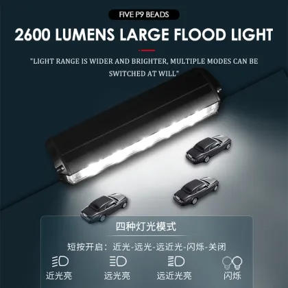 Horizontal waterproof outdoor 2600LM bike light aluminum alloy Usb LED rechargeable front bicycle light set