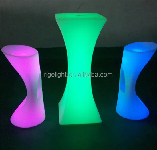 PE Material Plastic Rechargeable Battery LED Shining Bar LED Chair Light