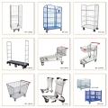 4 Sides Foldable Galvanized Roll Trolley