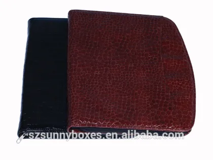 Luxury Leather Multi Layers/Pockets Zipper Business Portfolio Folder