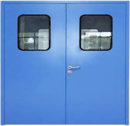 Double door aluminum alloy clean-room door