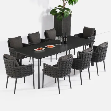 Rattan Chair Garden Furniture Table and Chairs Set for Outdoor Events