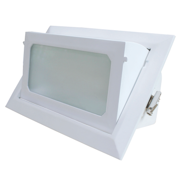 Adjustable Dimmable Shop Downlight - Aluminum Rectangular Trimless Recessed LED Downlight (30W-50W)