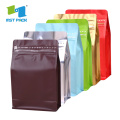 Recyklovatelný papír Kraft Flat Bottom Plastic Coffee Bag