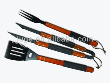 Grill cooking charcoal for bbq accessory 3pc BBQ tool set