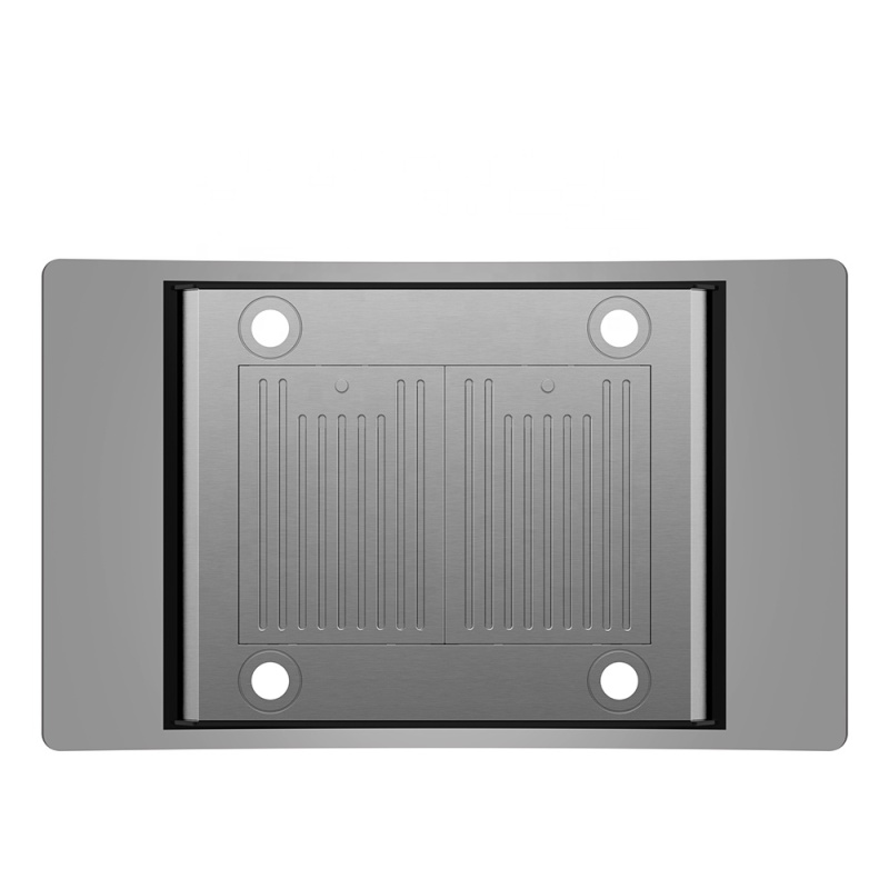 Custom Stainless Steel Baffle Filters 3 Speed Fan 36 Inch  Kitchen Island Ductless Range Hood for Kitchen Cooker Hood