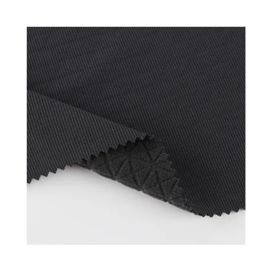 Customized 30D Full Dull Heather Dobby Fabric Bonded with White TPU and Textured Polar Fleece