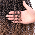 14 tum Twist Curly Syntetiskt flätat hår Pre Twisted