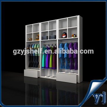 Combined Clothing Store Display Shelving