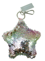 SILVER STAR SEQUIN KEY CHAIN-0