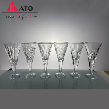 Elegantes Design Kristallhalter Stammlesses Glass -Champagnerbecher