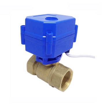 Electric Mini Ball Valve with 12V Motorized Actuator and Brass Chiller for FCU - PN10
