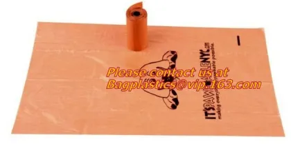 Vest Type Dog Poo Bags Large Unscented Poop Bags, Printed Pet Dog bags, Cat Poo Waste Bags Scoop, Doggy Poop Bag