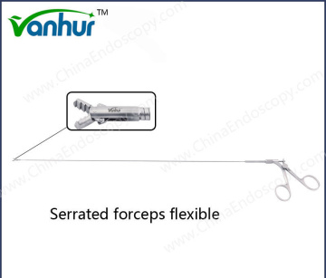 Pinze dentellate flessibili per cistoscopio