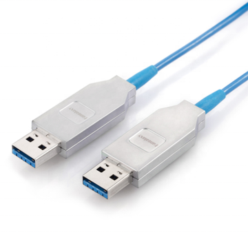 USB3.0 การตรวจสอบไฟเบอร์ออปติกการตรวจจับการตรวจจับการตรวจจับการโต้ตอบปฏิสัมพันธ์สายเคเบิล - 100 ม.