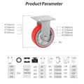 Industrial PU Heavy Duty Caster für Palettenwagen