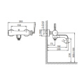 Melodia mixer shower with spout